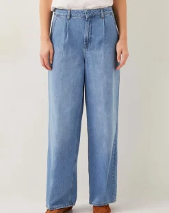 Monsoon Justine Pleat Wide Leg Jeans