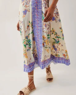 Monsoon Kaia Floral Print Midi Dress