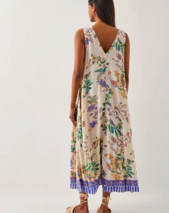 Monsoon Kaia Floral Print Midi Dress