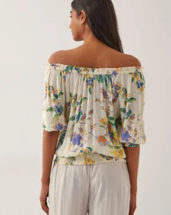Monsoon Kaia Floral Print Bardot Top