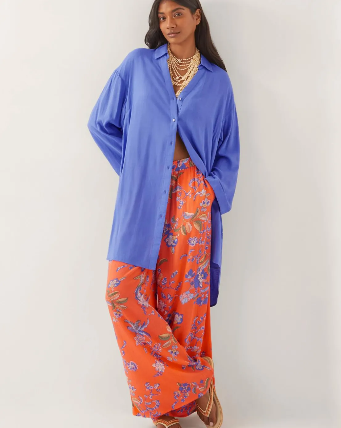 Monsoon Kaia Floral Trousers