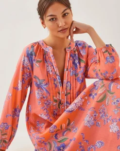 Monsoon Kaia Floral Tunic Midi Dress