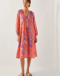 Monsoon Kaia Floral Tunic Midi Dress