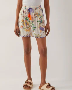Monsoon Kaia Scallop Floral Shorts