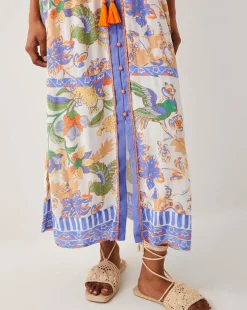 Monsoon Kaia Tropical Kaftan Midi Dress