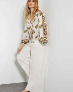 Monsoon Louisa V-Neck Floral Print Blouse