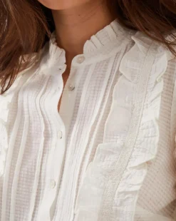 Monsoon Meesha Frill Short Sleeve Shirt