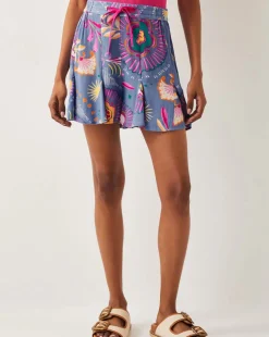 Monsoon Monika High-Waisted Floral Print Shorts