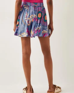 Monsoon Monika High-Waisted Floral Print Shorts