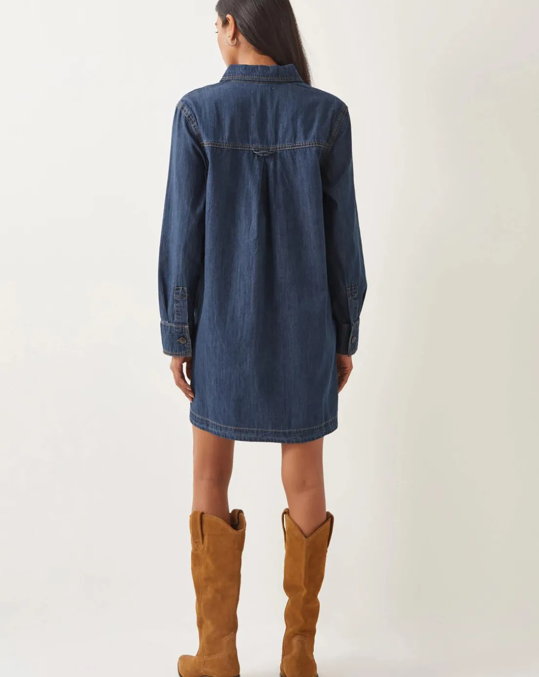 Monsoon Nara Denim Tunic Shirt Dress