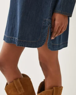 Monsoon Nara Denim Tunic Shirt Dress