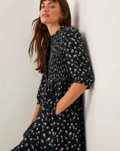 Monsoon Orielle Print Jersey Midi Dress