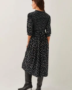 Monsoon Orielle Print Jersey Midi Dress
