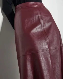 Monsoon Pippa Faux Leather Midi Skirt