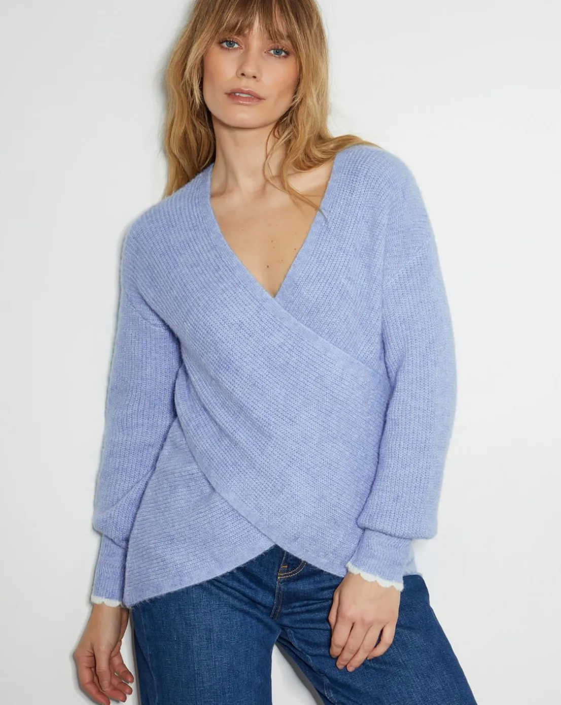 Monsoon Raylee Wrap Ribbed Jumper