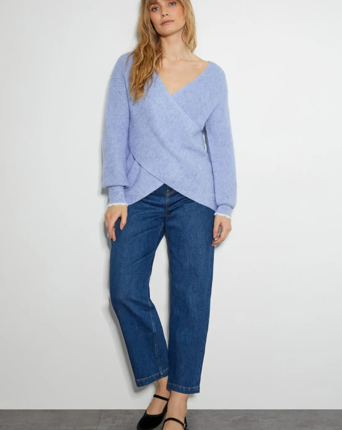 Monsoon Raylee Wrap Ribbed Jumper