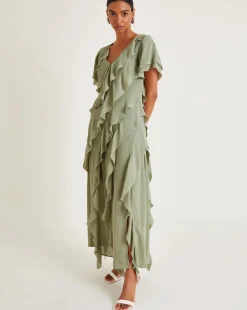 Monsoon Renata Ruffle Maxi Dress