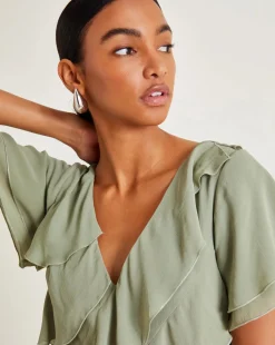 Monsoon Renata Ruffle Maxi Dress