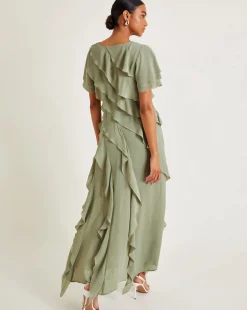 Monsoon Renata Ruffle Maxi Dress