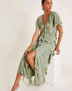Monsoon Renata Ruffle Maxi Dress