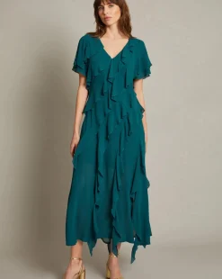 Monsoon Renata Ruffle Maxi Dress