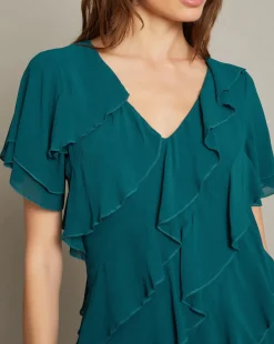 Monsoon Renata Ruffle Maxi Dress