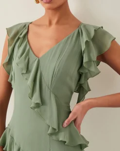 Monsoon Romy Ruffle Maxi Dress