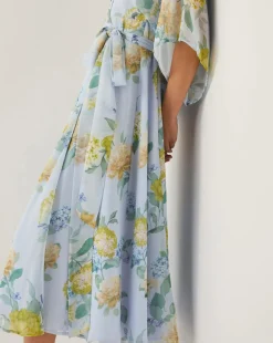 Monsoon Rowan Floral Wrap Midi Dress