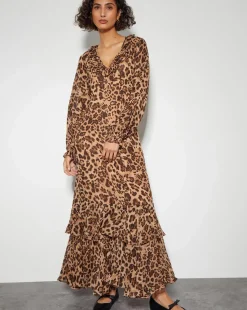 Monsoon Rowena Leopard Print Dress