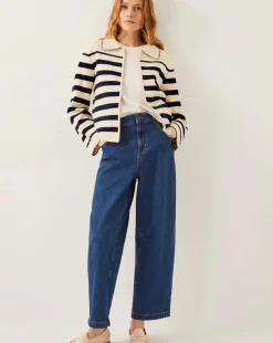 Monsoon Sabine Stripe Collar Jacket