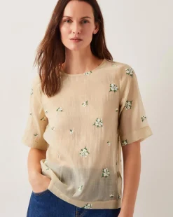 Monsoon Sacha Embroidered Top