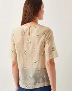 Monsoon Sacha Embroidered Top
