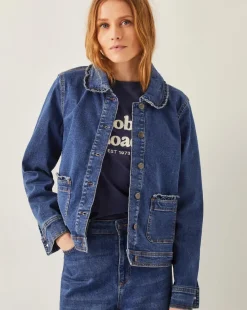Monsoon Sadie Ruffle Denim Jacket