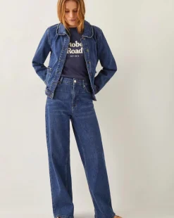 Monsoon Sadie Ruffle Denim Jacket