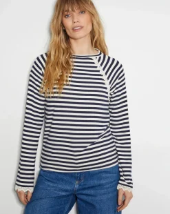 Monsoon Sadie Stripe Jersey Top