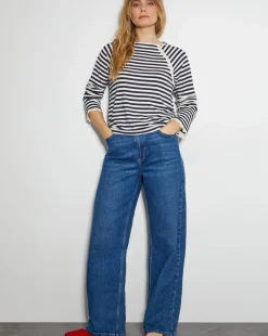 Monsoon Sadie Stripe Jersey Top