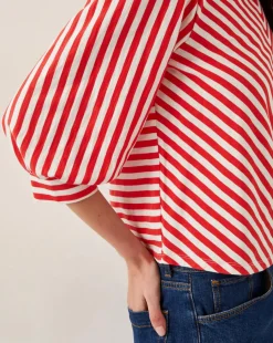 Monsoon Sally Stripe Jersey Top