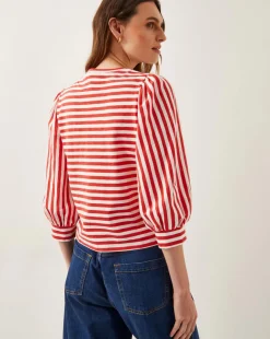Monsoon Sally Stripe Jersey Top
