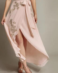 Monsoon Sarah Embellished Wrap Dress