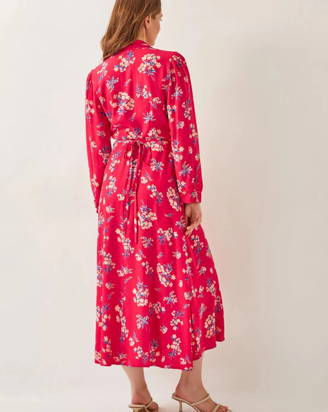 Monsoon Sarah Floral Print Midi Dress