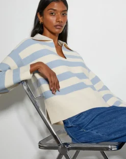 Monsoon Shay Stripe Collar Jumper