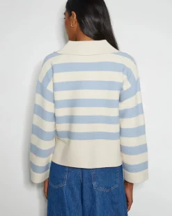 Monsoon Shay Stripe Collar Jumper