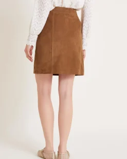 Monsoon Sienna Suede Zip Skirt