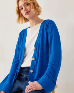 Monsoon Sky Linen-Blend Jacket