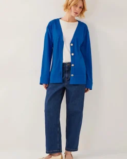 Monsoon Sky Linen-Blend Jacket