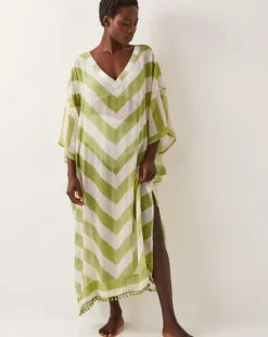 Monsoon Sorcha Chevron Kaftan Dress