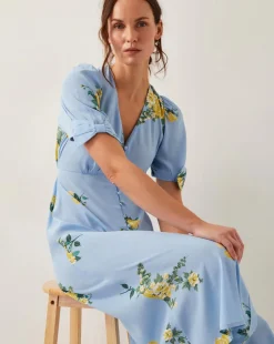 Monsoon Sorcha Floral Tea Midi Dress