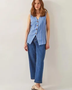 Monsoon Susan Stripe Waistcoat