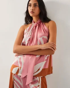 Monsoon Tabitha Floral Print Halter Top