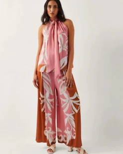 Monsoon Tabitha Floral Print Trousers